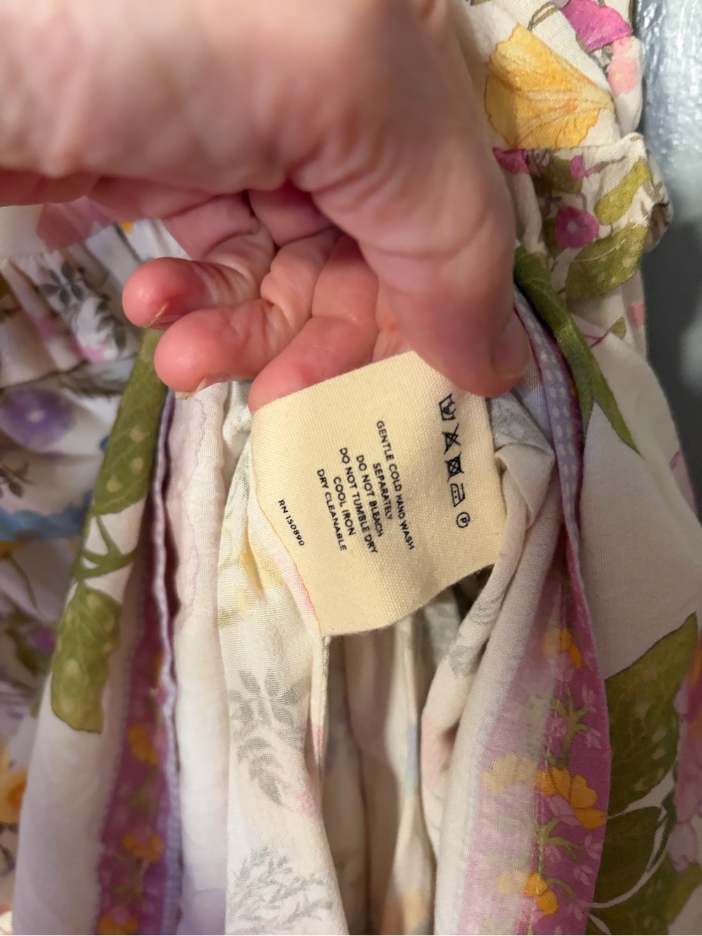 Spell Wild Bloom NWT White Floral Tiered Maxi Skirt with Pastel Accents - Picture 7 of 8